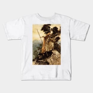 Brunnhilde, Arthur Rackham Kids T-Shirt